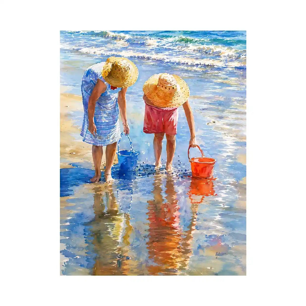 Feeding Fish Canvas Print