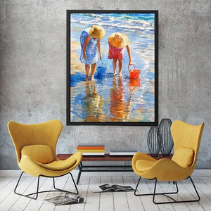 Feeding Fish Canvas Print