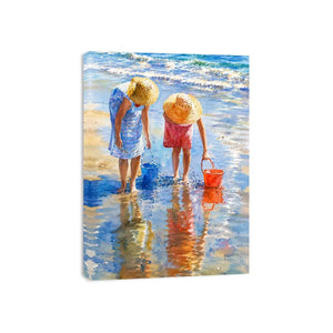 Feeding Fish Canvas Print