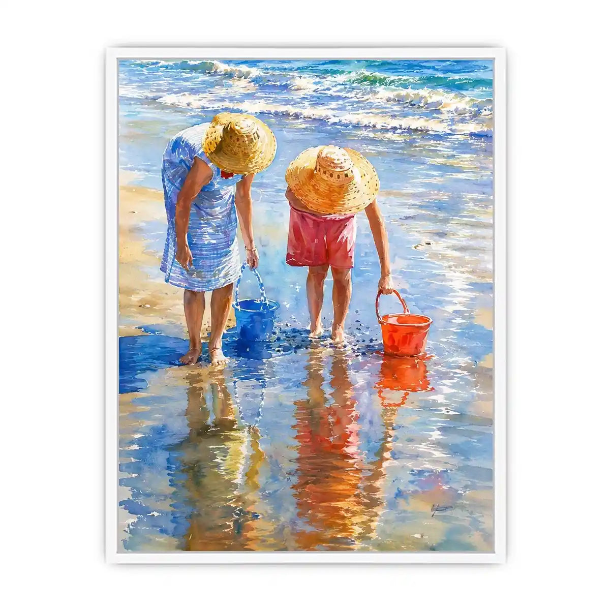 Feeding Fish Canvas Print