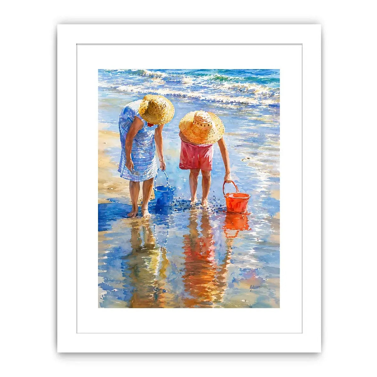Feeding Fish Canvas Print