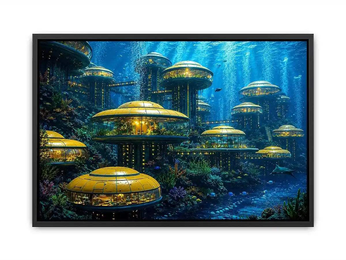 Underwater City Canvas Print