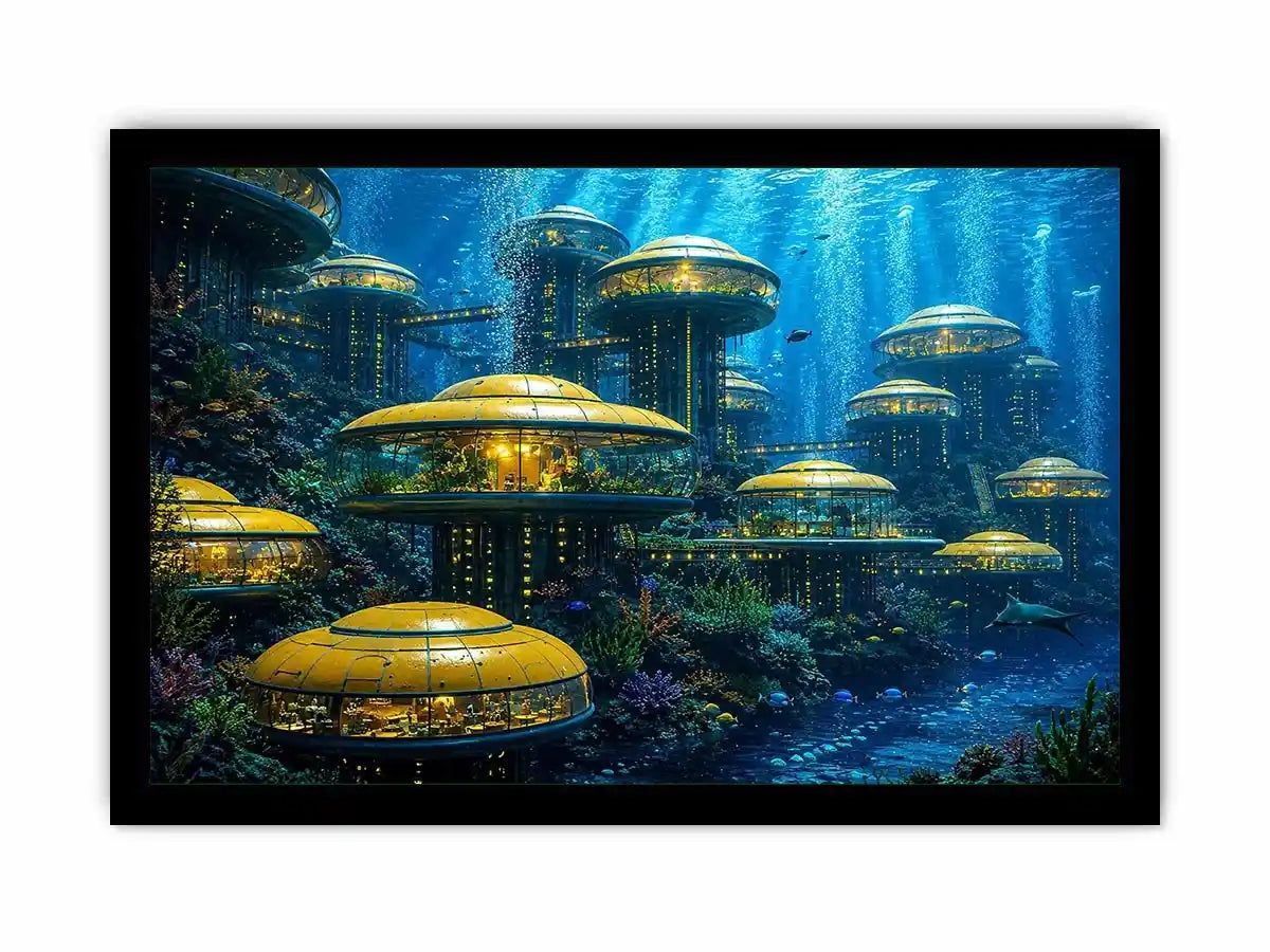 Underwater City Canvas Print