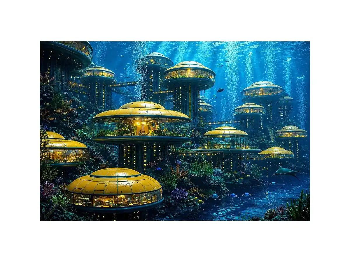 Underwater City Canvas Print
