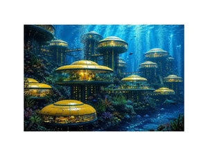 Underwater City Canvas Print