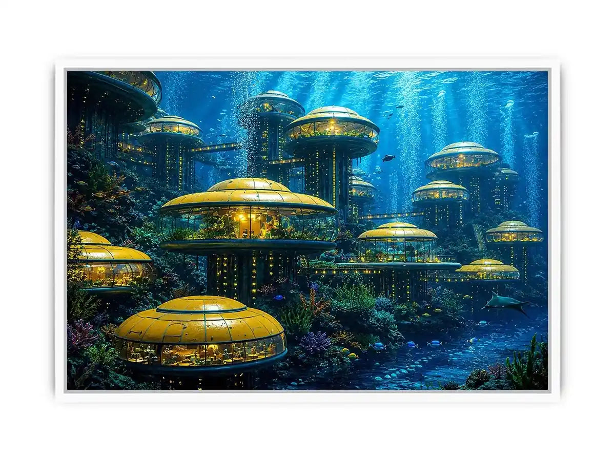 Underwater City Canvas Print