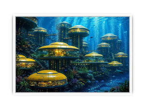 Underwater City Canvas Print