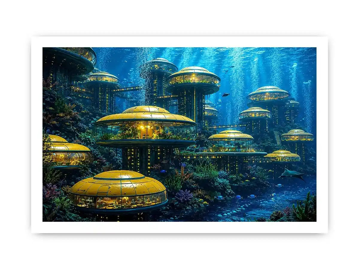 Underwater City Canvas Print