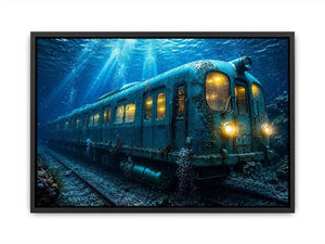 Underwater Train Canvas Print