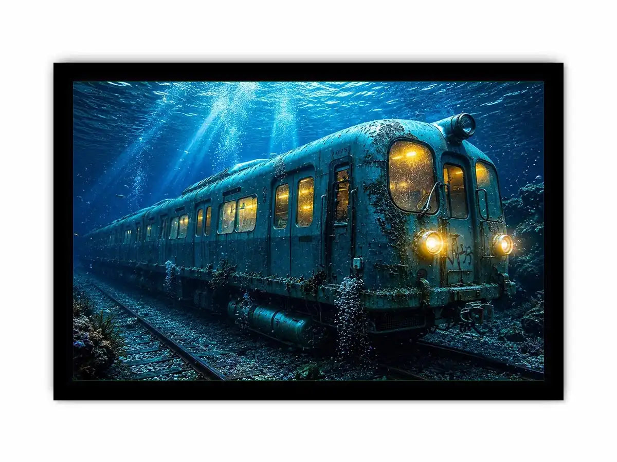 Underwater Train Canvas Print