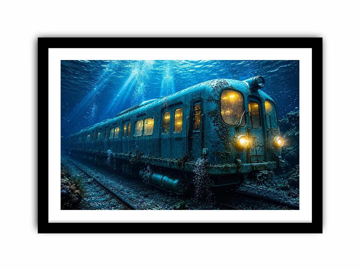 Underwater Train Canvas Print