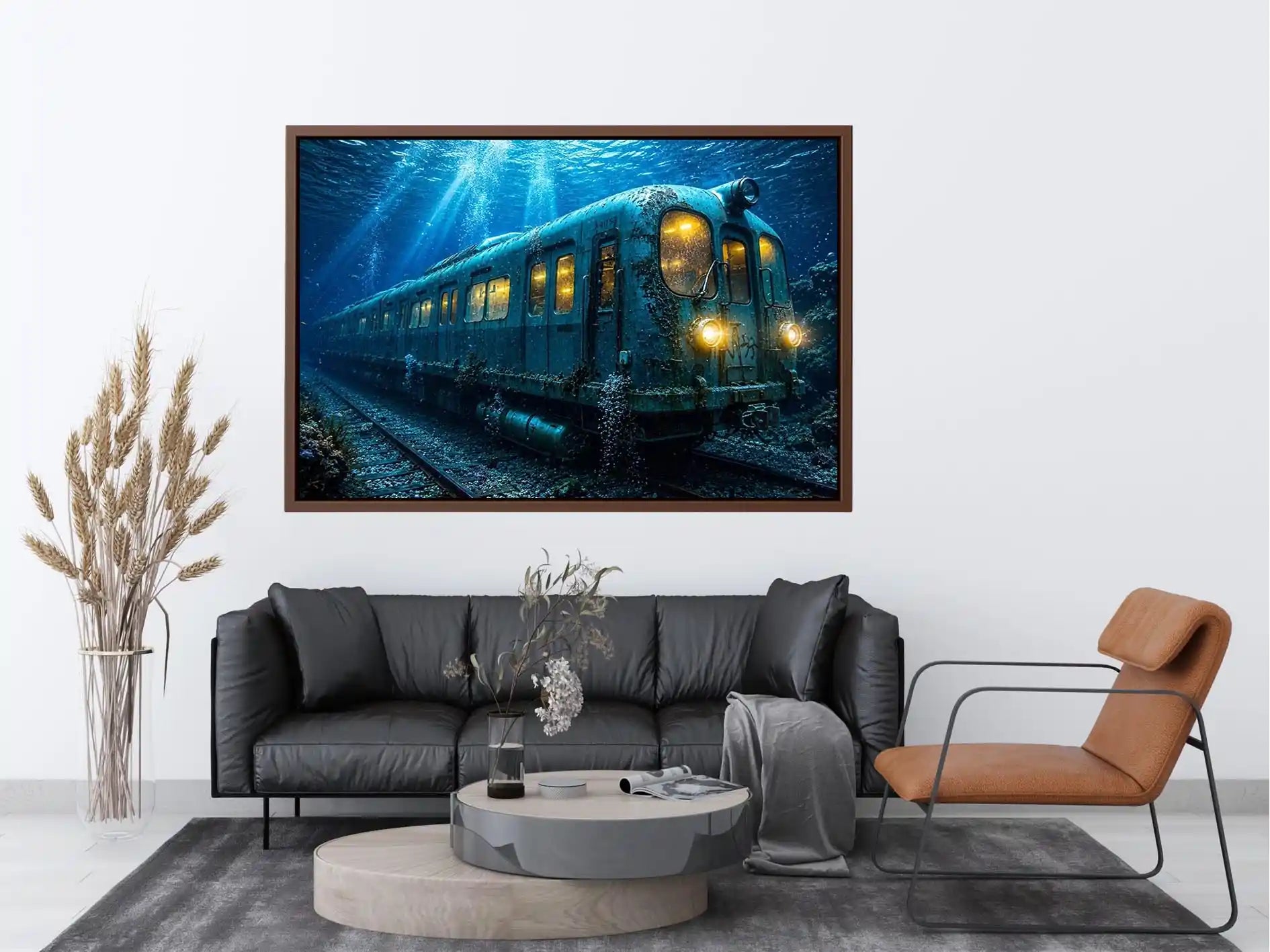 Underwater Train Canvas Print
