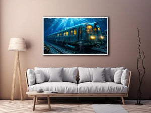 Underwater Train Canvas Print