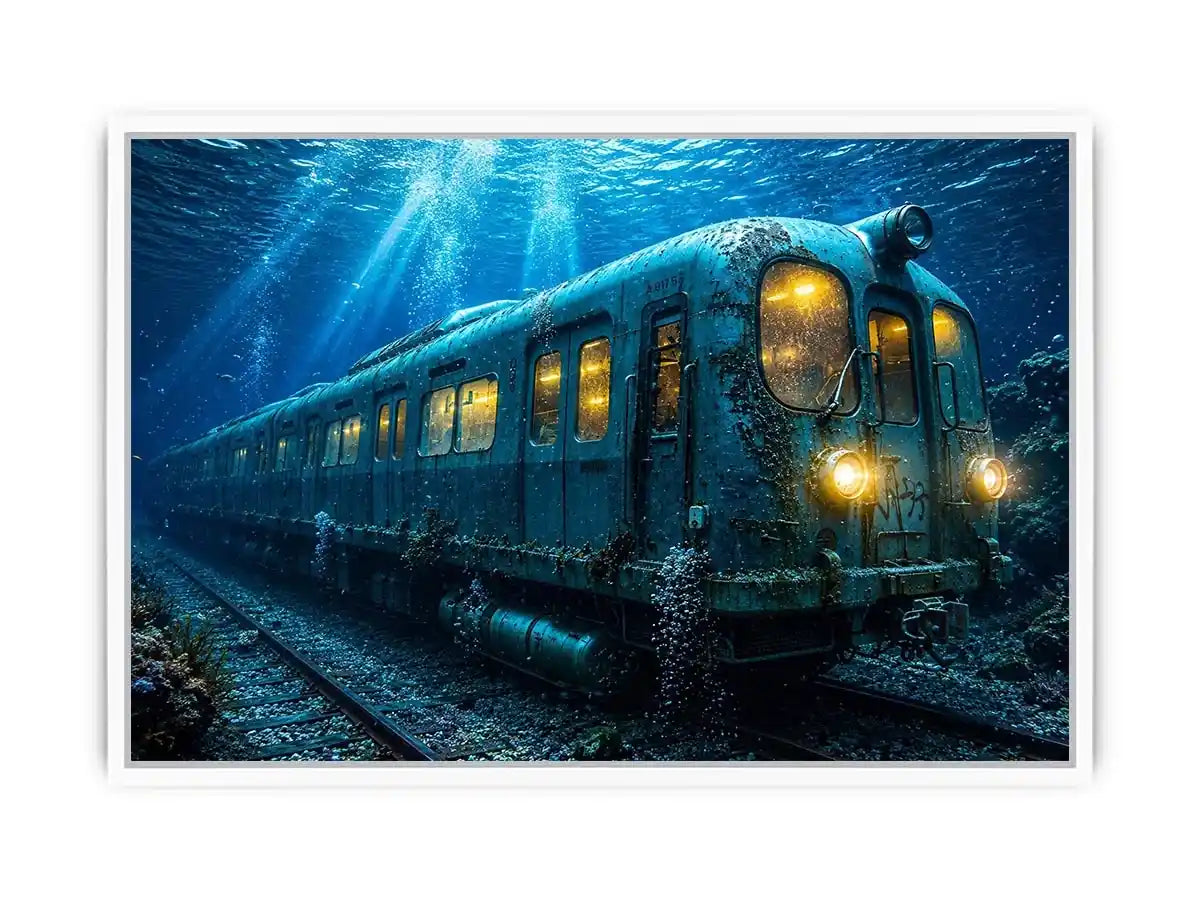 Underwater Train Canvas Print