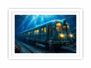 Underwater Train Canvas Print