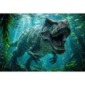 Underwater Dinosaur Canvas Print