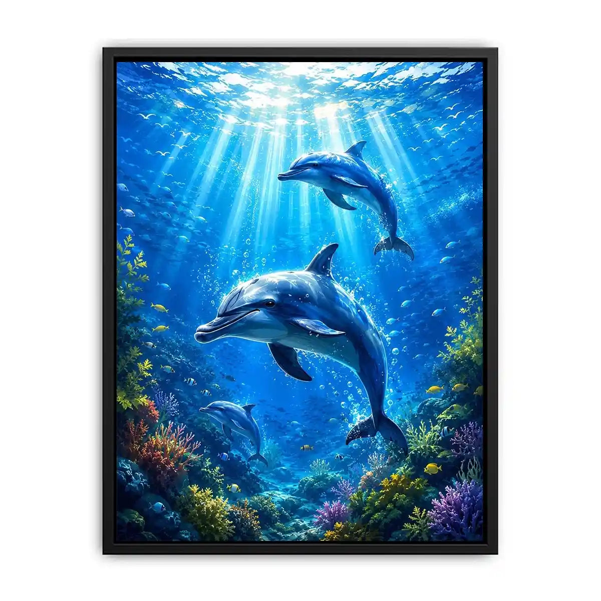 Dolphin Underwater II Canvas Print