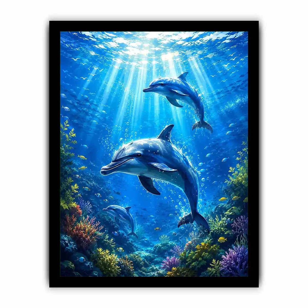 Dolphin Underwater II Canvas Print