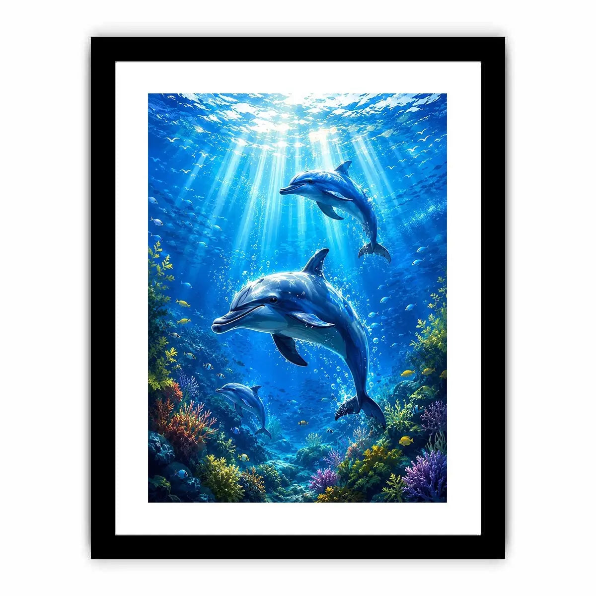 Dolphin Underwater II Canvas Print