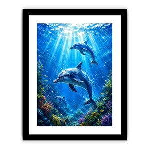 Dolphin Underwater II Canvas Print