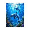 Dolphin Underwater II Canvas Print