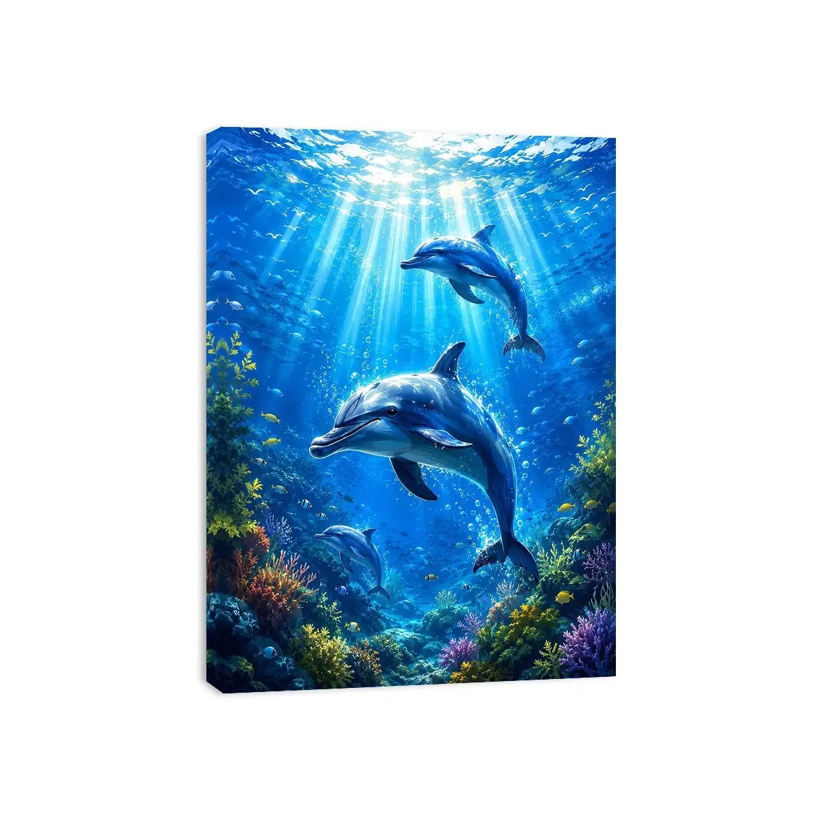 Dolphin Underwater II Canvas Print