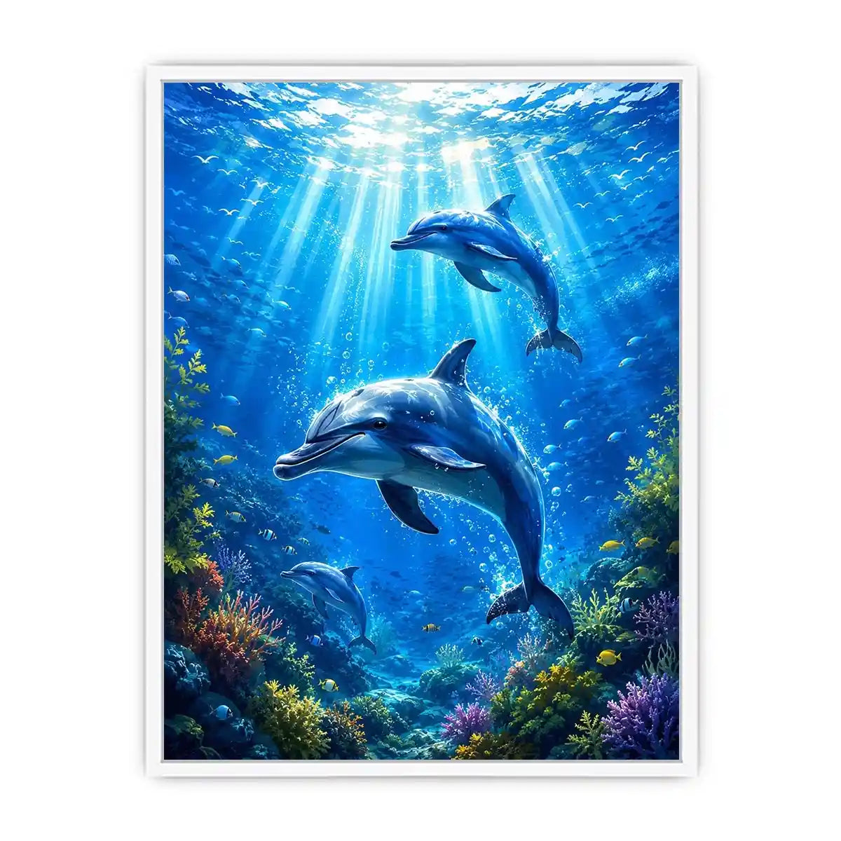 Dolphin Underwater II Canvas Print