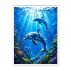 Dolphin Underwater II Canvas Print
