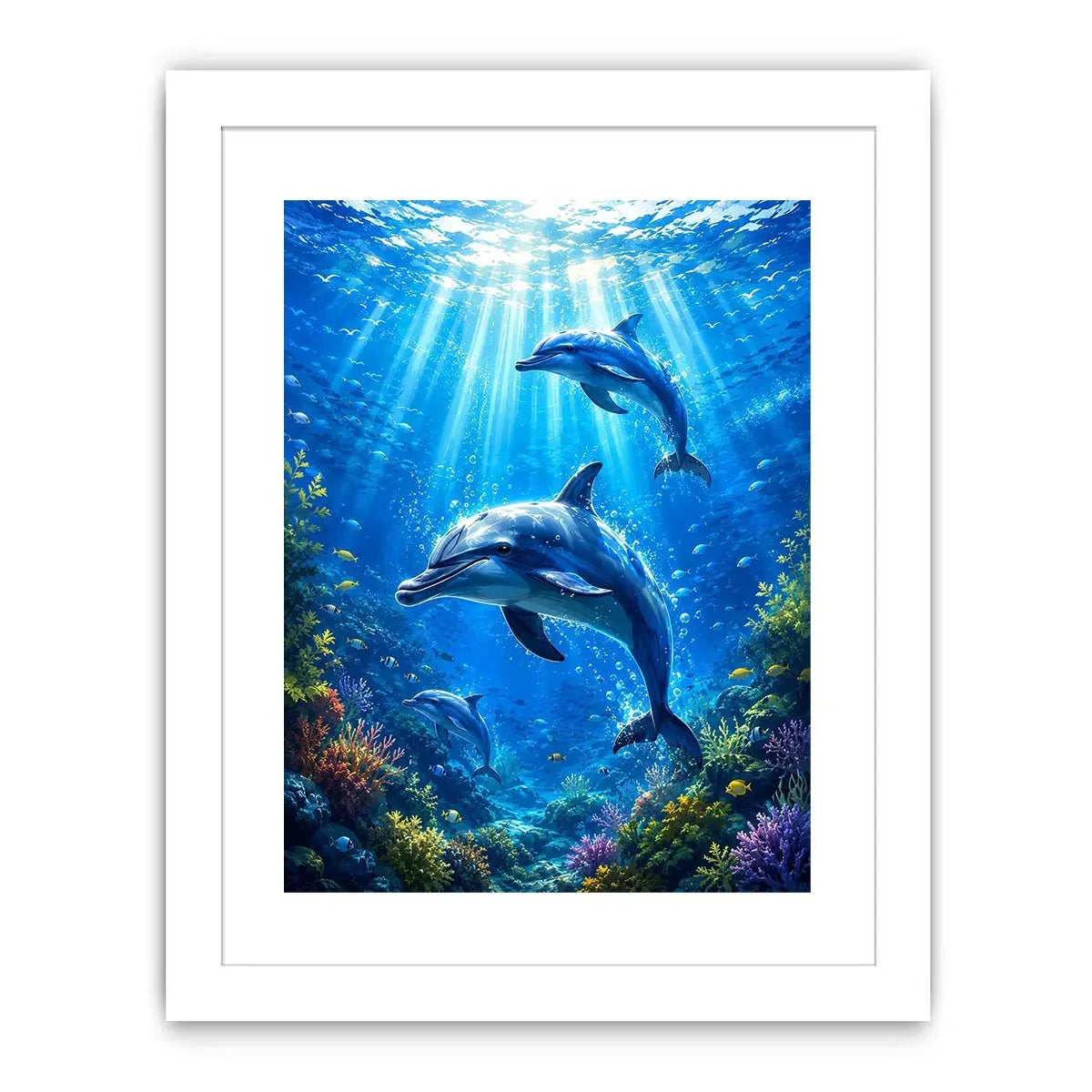 Dolphin Underwater II Canvas Print