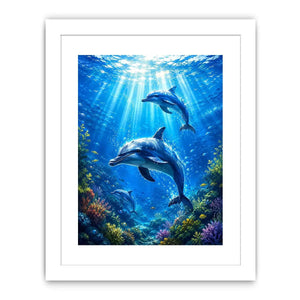 Dolphin Underwater II Canvas Print