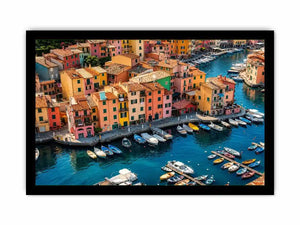 Italy beach town Canvas Print