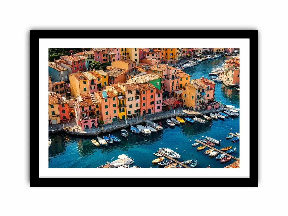Italy beach town Canvas Print