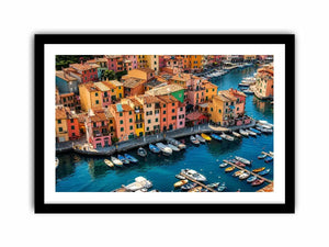 Italy beach town Canvas Print