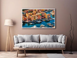 Italy beach town Canvas Print