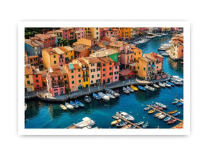 Italy beach town Canvas Print