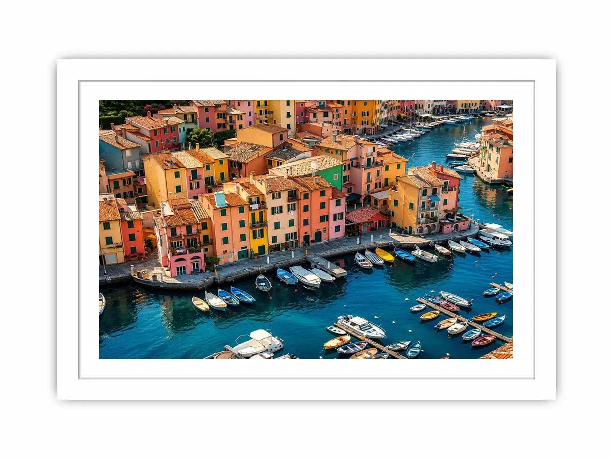 Italy beach town Canvas Print
