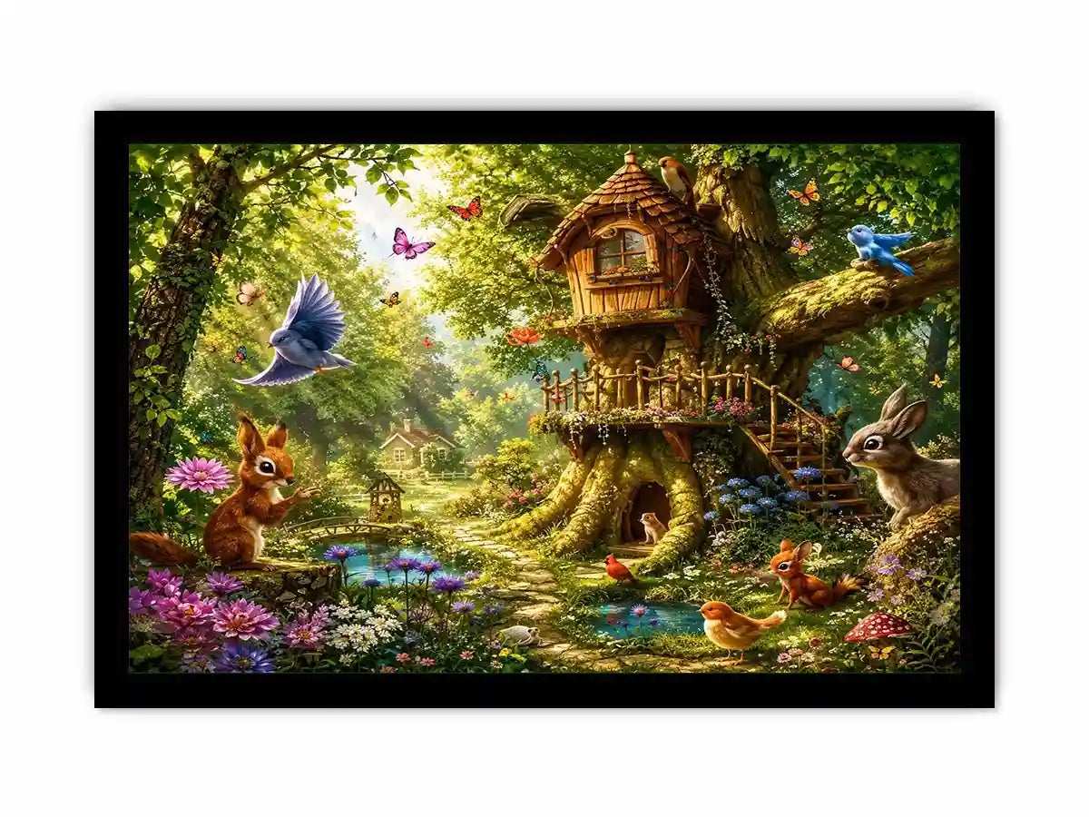 Magical Forest kids nursery Canvas Print