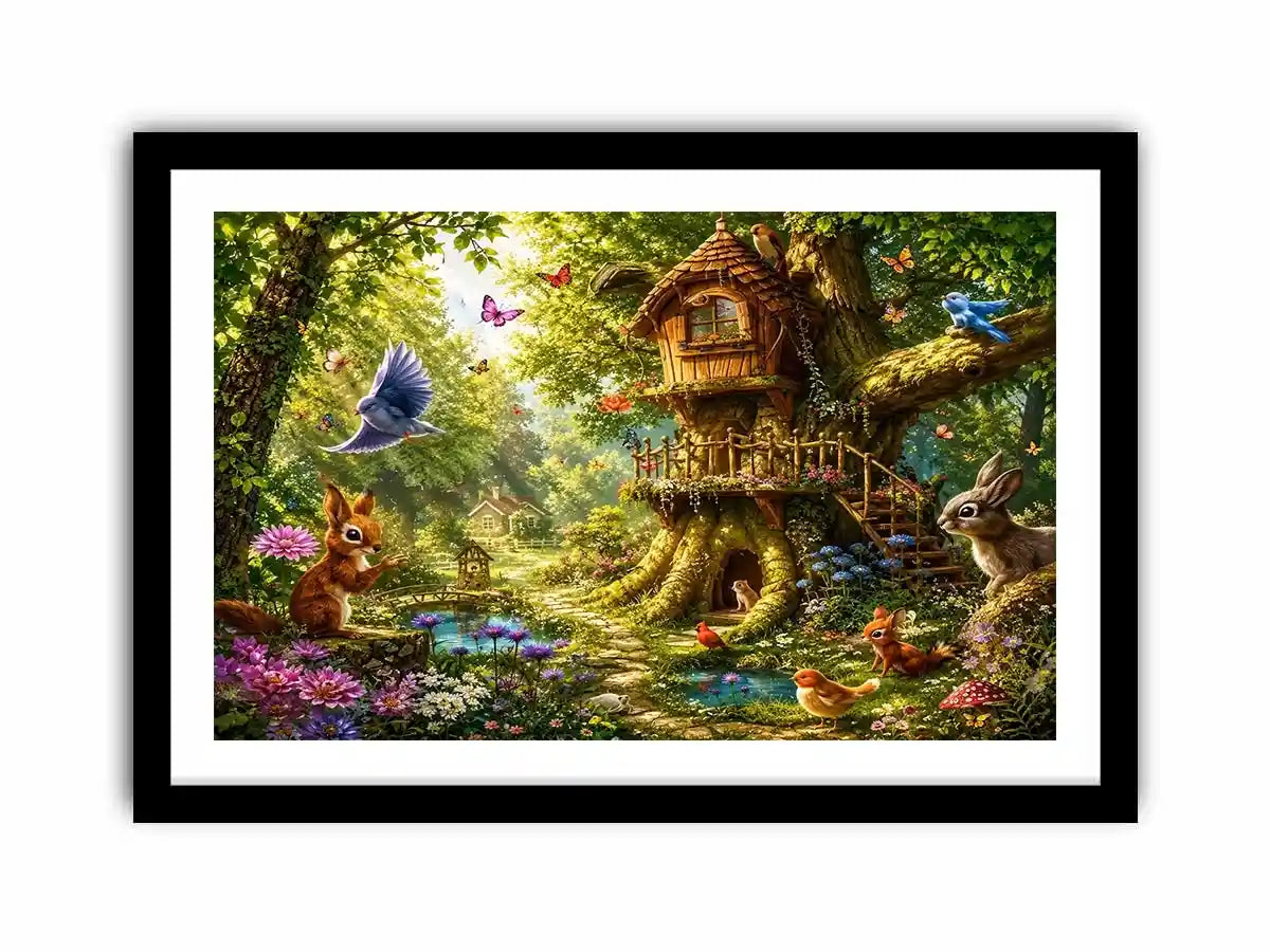 Magical Forest kids nursery Canvas Print