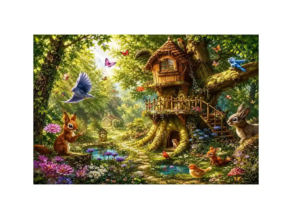 Magical Forest kids nursery Canvas Print