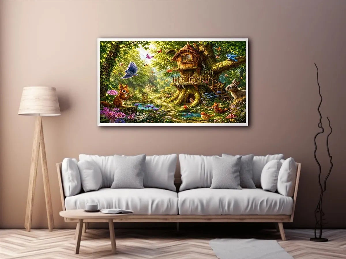 Magical Forest kids nursery Canvas Print