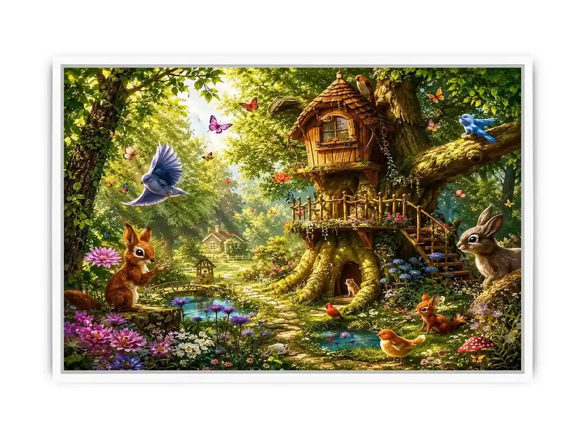 Magical Forest kids nursery Canvas Print