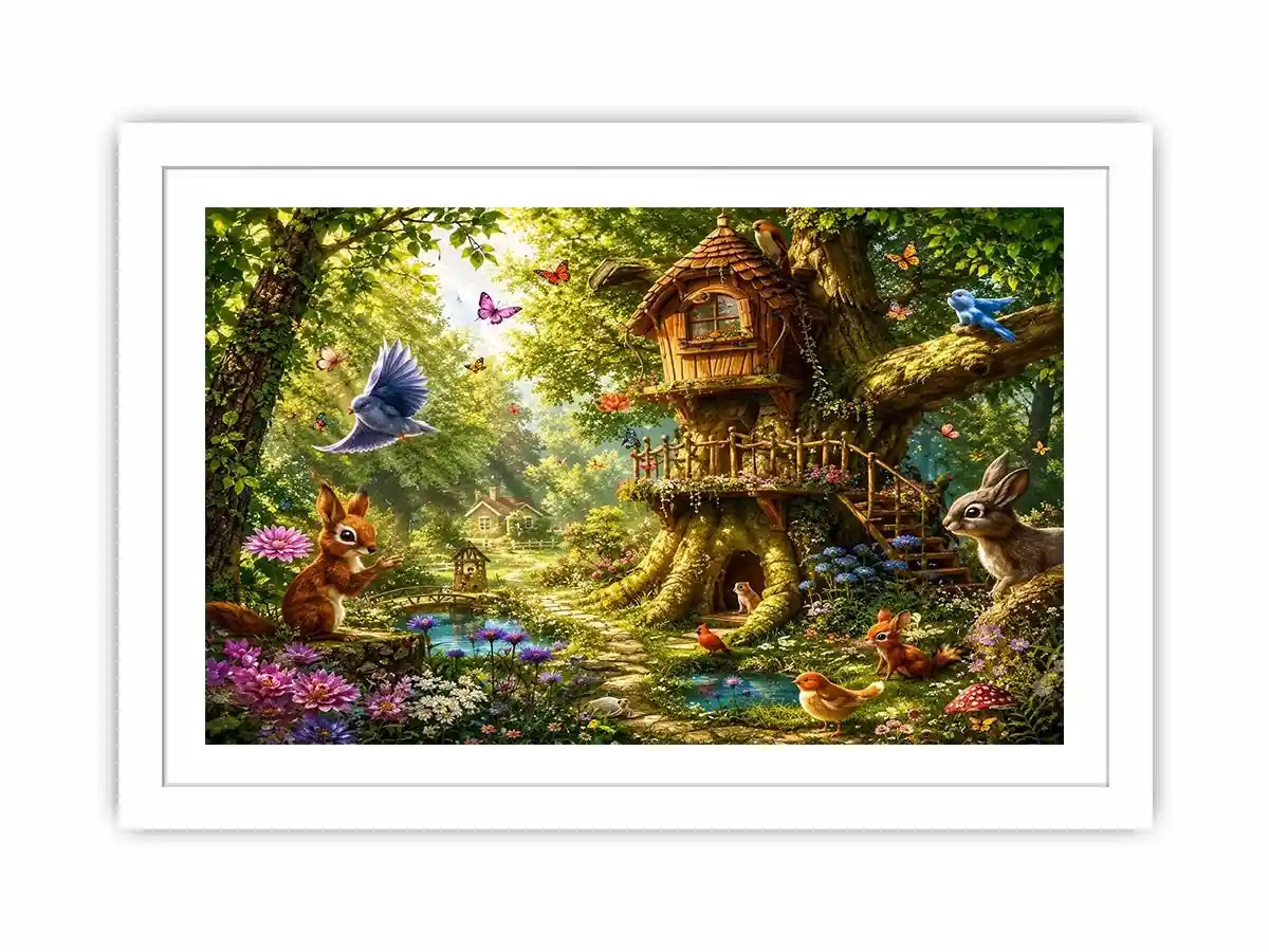 Magical Forest kids nursery Canvas Print