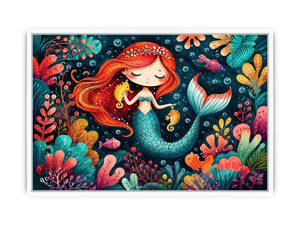 Mermaid Junior kids nursery Canvas Print