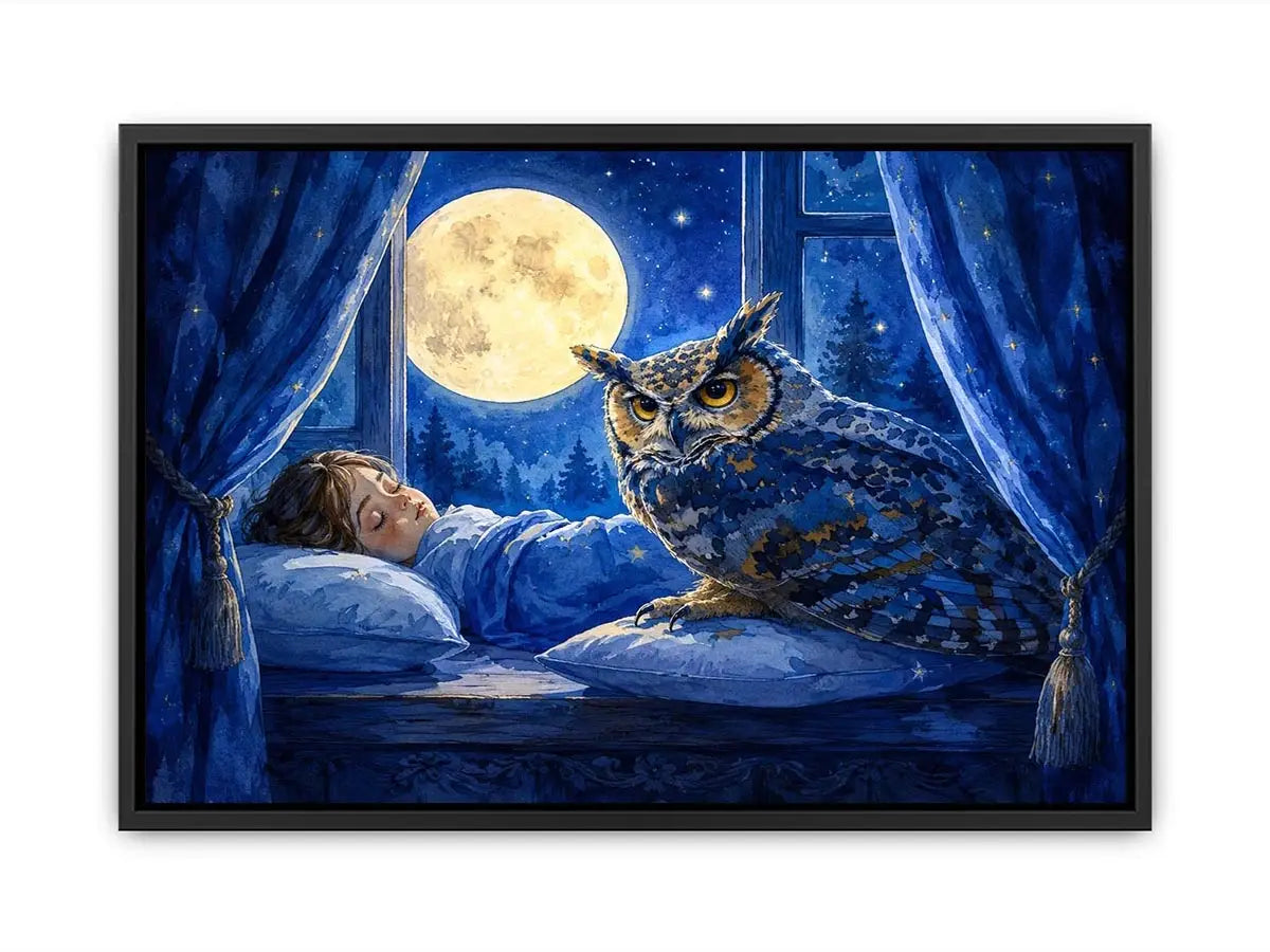 Sleep kids nursery Canvas Print