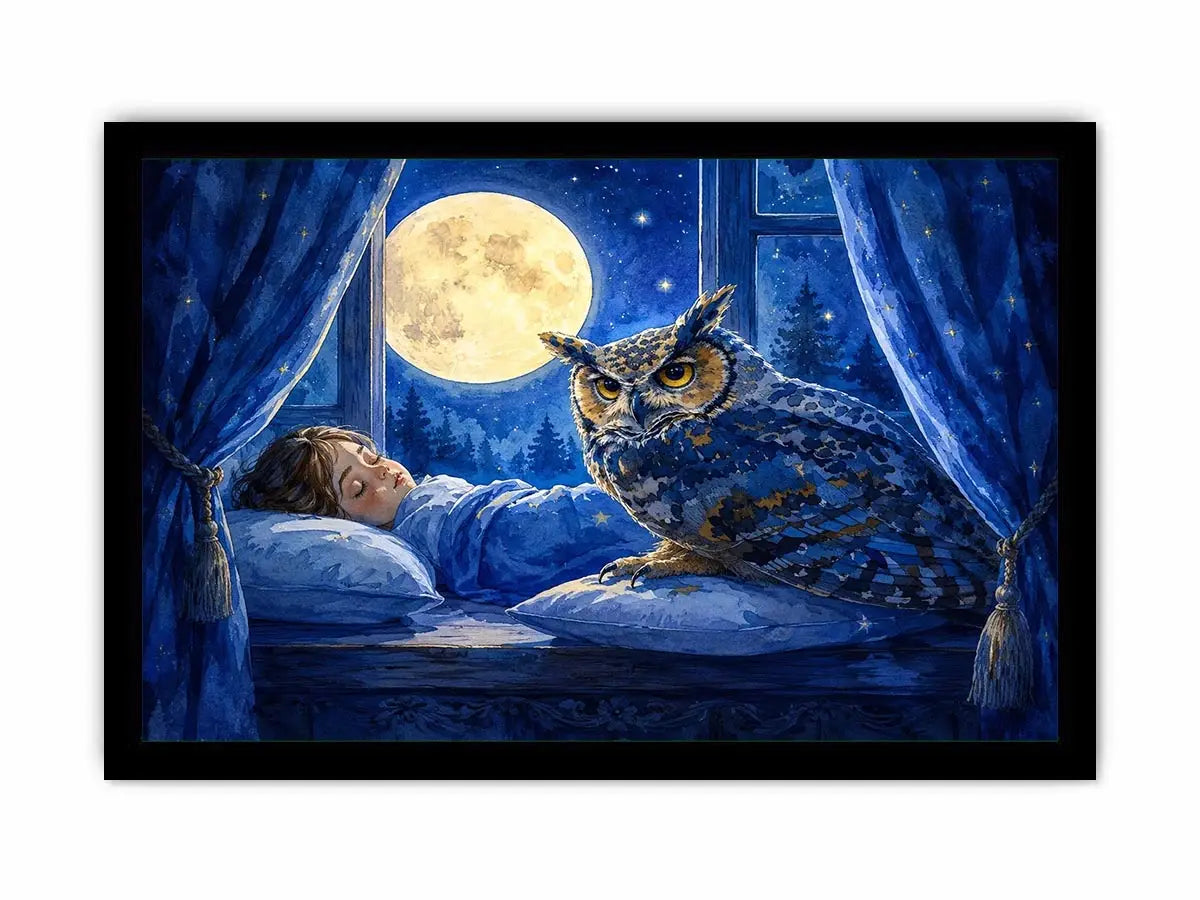 Sleep kids nursery Canvas Print