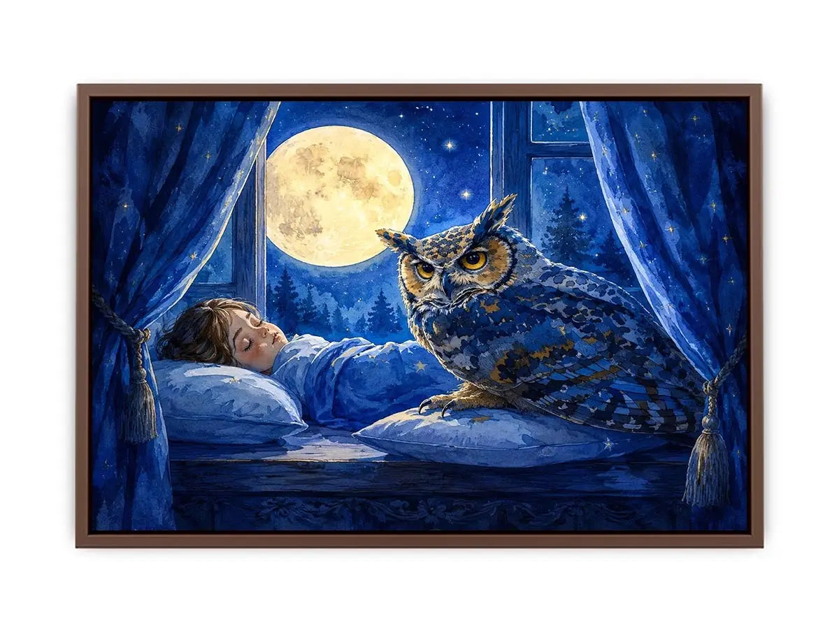 Sleep kids nursery Canvas Print