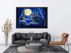 Sleep kids nursery Canvas Print