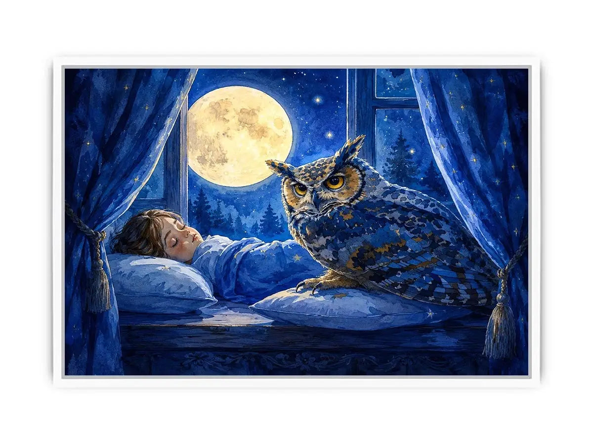 Sleep kids nursery Canvas Print