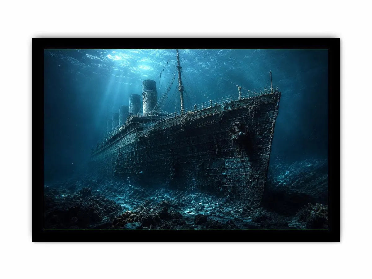 Titanic Underwater Canvas Print
