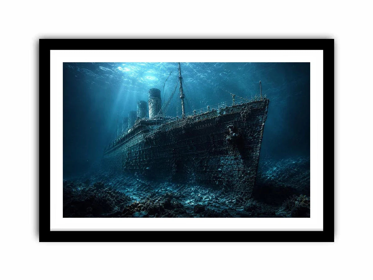 Titanic Underwater Canvas Print